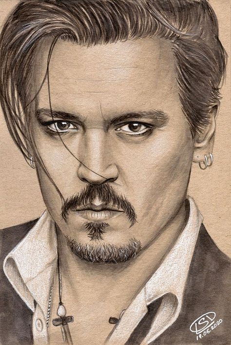 Johnny Depp Pencil Drawings, Johnny Depp Pixel Art, Johnny Depp Drawing, Crazy Sketches, Jack Sparrow Drawing, Sepia Portrait, جوني ديب, Harley Quinn Drawing, Best Gym Workout