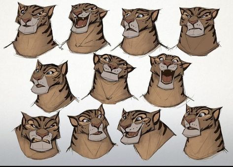 Character Expressions, Human Drawing, Tiger Art, Anime Animals, Animals Artwork, Animal Sketches, Comic Book Artists, Cartoon Character Design, Character Design References