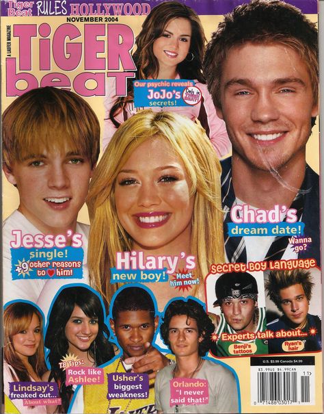 y2k 00s fashion 2000s magazine tigerbeat Tiger Beat, Fashion 2000s, 00s Fashion, Magazine