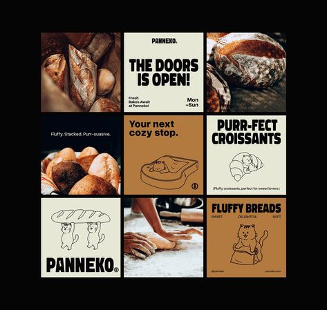 Bakery Brand Identity & Logo Design for Cafes :: Behance Bakery Branding Logo, Bakery Logo Inspiration, Bakery Brand Identity, Bakery Identity, Contemporary Logo Design, Restaurant Branding Identity, Functional Packaging, Korea Street Food, Modern Bakery