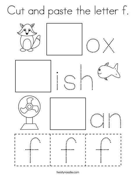 Cut and paste the letter f Coloring Page - Twisty Noodle F Letter Activity, F Preschool Activities, The Letter F Activities For Preschool, Letter F Activities For Kindergarten, Preschool Letter F Activities, Letter F Preschool Worksheets, Letter F For Preschoolers, Letter F Activities For Toddlers, Worksheet Letter F