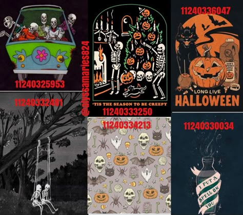 Bloxburg Scream Decals, Bloxburg Poster Codes Halloween, Bloxburg Horror Movie Decals, Bloxburg Halloween Painting Codes, Bloxburg Tapestry Code, Bloxburg Horror Decals, Scary Decals Bloxburg, Roblox Halloween Decals, Bloxburg Decals Codes Halloween