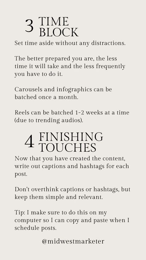 Do you batch your content? Batching content can be a HUGE time saver!

#socialmedia #socialmediamarketing #sociamediamanager #smallbusinessmarketing #smallbusinesssocialmedia #smalbusinesssocialmediamanagement #instagramtips #midwestmarketing Content Batching, Batch Content, Small Business Social Media, Time Saver, Media Content, Instagram Tips, Social Media Content, Small Business Marketing, Social Media Marketing