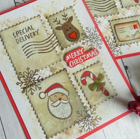 Tim Holtz STAMPtember 2024 Tim Holtz Stamptember 2024, Tim Holtz Christmas Cards 2024, Stamptember 2024, Postage Stamp Design, Tim Holtz Dies, Tim Holtz Stamps, Tim Holtz Cards, Leaf Cards, Tim Holtz Sizzix