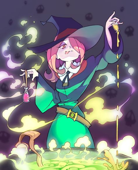 #wattpad #fanfiction ▷ THIS STORY CONTINUES AFTER SEASON 2 (EP.25) SO BE WARNED FOR SPOILERS Both Andrew & Akko have a weird and complicated relationship with eachother. They don't know how to feel about eachother...  It all started when Akko had saved Earth from Croix's missile. Andrew saw how heroic Akko really was a... My Little Witch Academia, Little Witch Academia, Anime Witch, 11x17 Poster, Witches Cauldron, Witch Academia, Witch Art, A Witch, Art Plastique