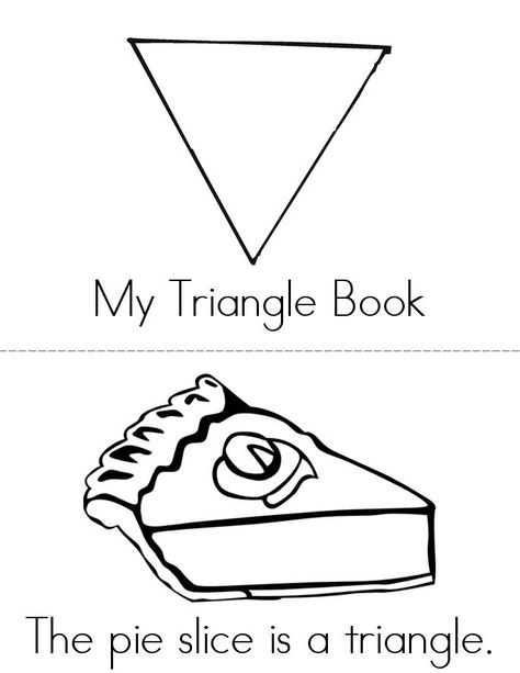 My Triangle Book - Twisty Noodle Triangle Game, Triangles Activities, Activities For One Year Olds, Triangle Worksheet, Twisty Noodle, Beginning Readers, Triangle Art, Shape Books, Shapes Activities