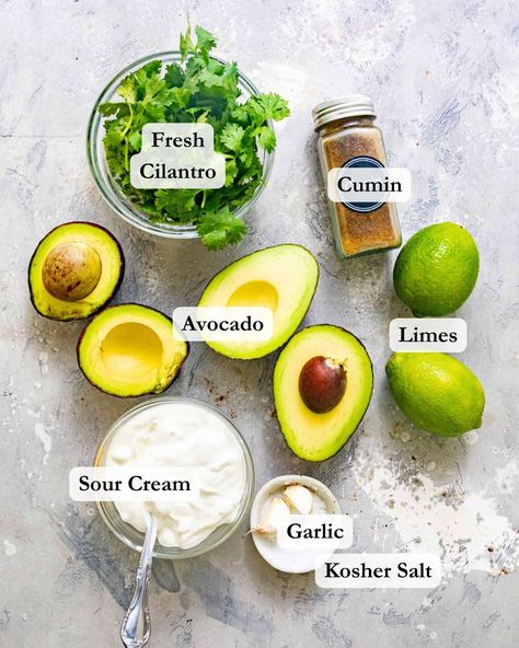 Avocado Crema Recipe, Avocado Lime Crema, Avocado Sour Cream, Crema Recipe, Autoimmune Recipes, Chicken Taco Seasoning, Pork Nachos, Zesty Sauce, Avocado Crema