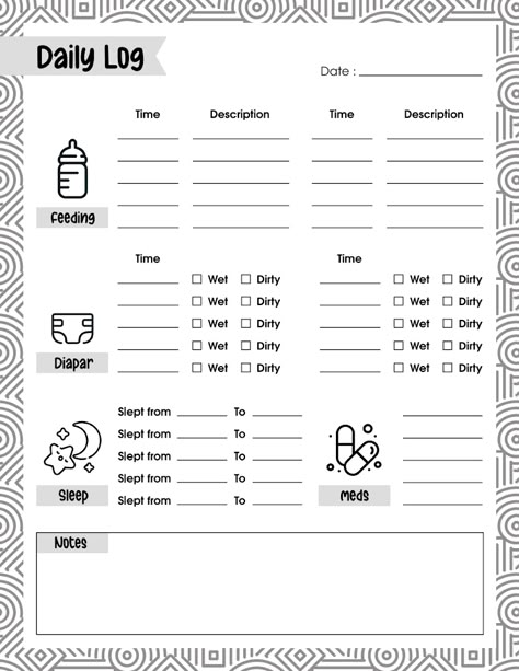 Baby Daily Log Printable Free - Google Drive Baby Feeding Chart Printable, Infant Daily Sheets Printable Free, Nanny Log Printable Free, Newborn Log Printable, Daily Reports For Preschool, Infant Daily Sheet, Infant Daily Report Printable Free, Babysitting Templates, Baby Daily Schedule