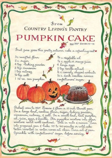 Old Fashioned Thanksgiving, Samhain Recipes, When Witches Go Riding, Cottagecore Recipes, Kitchen Witch Recipes, Homemade Cookbook, Pumpkin Cake Recipes, Fall Cakes, Pumpkin Cake