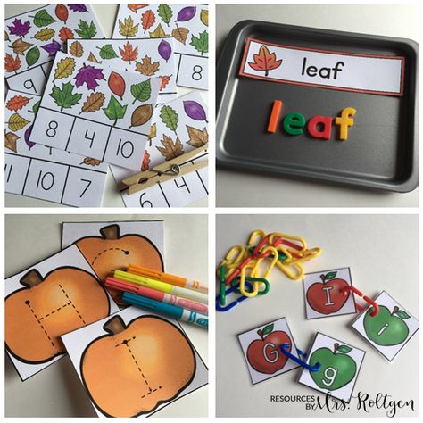 Fall Vocabulary, Letter Matching Activities, October Morning, Fall Or Autumn, Ela Centers, Morning Tubs, Small Group Instruction, Magnetic Letters, 2nd Grade Classroom