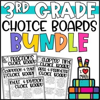 3rd Grade Math Enrichment Activities, Reading Enrichment Activities 3rd Grade, Math Choice Boards, Enrichment Projects, Math Enrichment, Early Finishers Activities, Choice Boards, Enrichment Activities, Second Grade Math