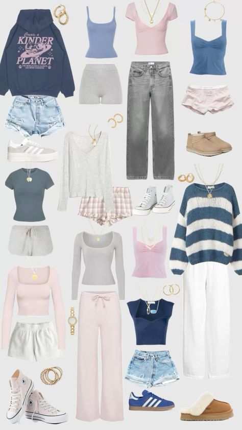 Outfit Inspo With Brand Names, Outfits To Wear To The Aquarium, Dream Clothes Collage, Cute Clothes Collage, Clothes Aesthetic Collage, Cute Outfit Collage, Uggs Sweatpants, Stock Holm Style, Clothes Collage