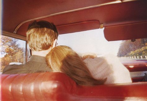 Kim and Mark in the red car, Newton, Mass. 1978- Nan Goldin. Shows domestic issues/situations between a couple. Nan Goldin, Baby Driver, Cheryl Blossom, Make Love, Stevie Wonder, Red Aesthetic, Retro Aesthetic, Two People, Aesthetic Vintage