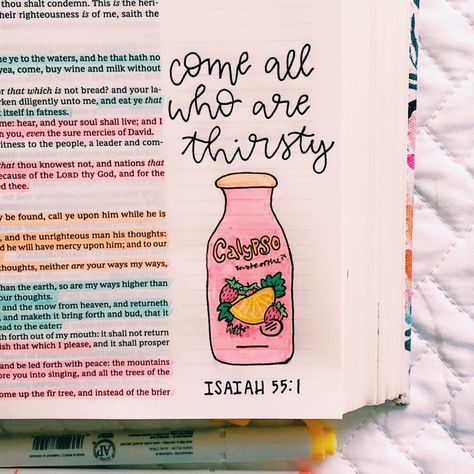 Bible Doodles Journaling Scripture Art, Bible Highlighting, Isaiah Bible, Bible Drawing, Bible Journaling Ideas Drawings, Bible Doodling, Bible Journal Notes, Inspire Bible Journaling, Christian Journaling