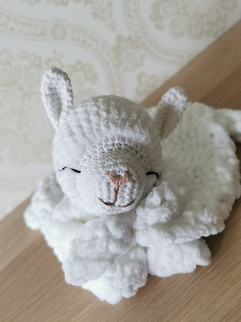 No drama, baby llama lovey – free crochet pattern Horse Lovey Free Pattern, Crochet Warmies Pattern, Small Crochet Lovey Free Pattern, Crochet Sloth Lovey Free Pattern, Free Crochet Patterns Using Chenille Yarn, Crochet Animal Snuggler Pattern Free, Free Lovey Sewing Pattern, Free Crochet Pattern Lovey, Baby Amigurumi Free Pattern