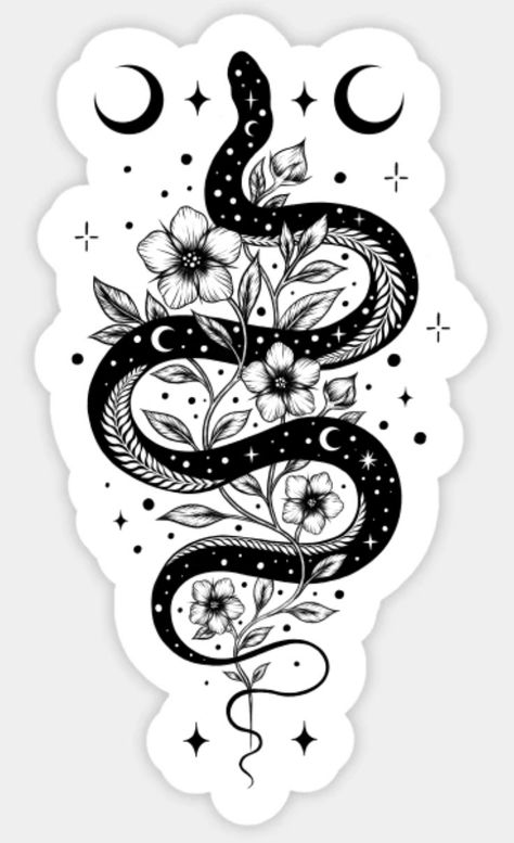 Tattoo Designs For Women Chest, Ladies Tattoo, Feminine Watercolor, Wave Tattoo, Snake Tattoo Design, Muster Tattoos, Spine Tattoos For Women, Tattoo Women, Women Design