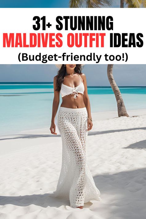 31+ Chic Maldives Outfit Ideas (+ Stunning Plus Size Looks!) Maldives Dress Style, Maldives Outfit Ideas, Maldives Outfit, Travel Light Outfits, Vacation Maldives, Outfits For Long Flights, Best Travel Outfits For Women, Stylish Travel Outfit, Summer Travel Outfits