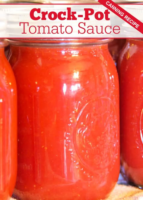 Crockpot Tomato Sauce Fresh Tomatoes, Tomato Sauce Canning Recipe, Low Carb Low Cholesterol, Tomato Sauce Canning, Fresh Tomato Sauce Recipe, Canning Tomatoes Recipes, Low Calorie Low Carb, Crockpot Slow Cooker, Vegan Slow Cooker Recipes