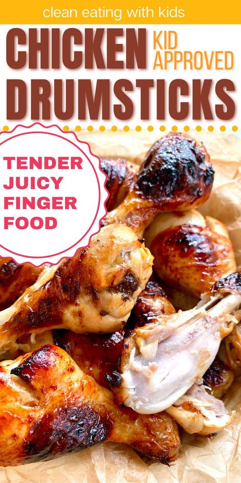 Kids chicken drumsticks in a pile Honey Chicken Drumsticks, Microwave Chicken Recipes, Easiest Recipes Ever, Clean Eating With Kids, Bbq Chicken Flatbread, Pressure Cooker Recipes Chicken, Easiest Recipes, Great Chicken Recipes, Clean Eating Chicken