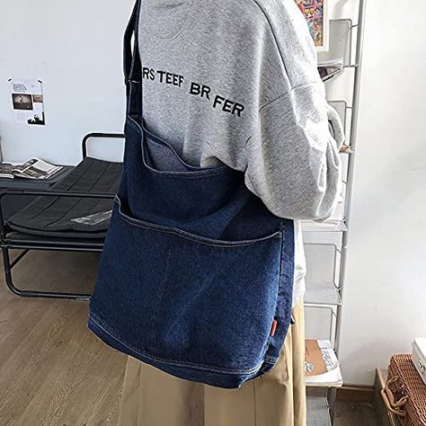 Mochila Jeans, Hobo Tote Bag, Jeans Bags, Denim Crossbody, Denim Handbags, Denim Shoulder Bags, Denim Tote Bags, Denim Pocket, Denim Patterns