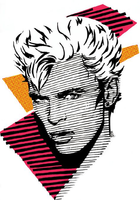 Billy Idol Bora Bill, Faces Watercolor, Punk Pattern, Darren Hayes, Rhino Art, Native Designs, Patrick Nagel, Masterpiece Art, Musician Art