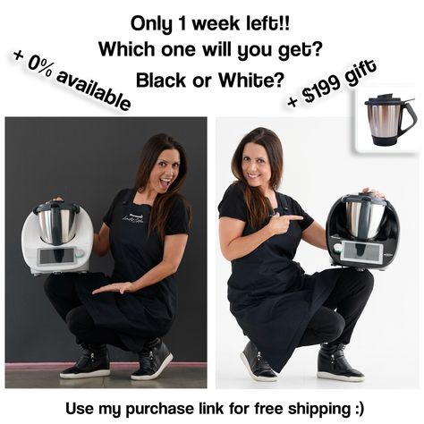 It's almost over!! The "Black Friday Deal in June" is about to end! 😱
- You can choose the Limited Edition Black Thermomix (or the Classic White Thermomix)
- You can apply for 0% financing
- You get a second mixing bowl for free!! ($199 value and... everyone's favorite gift! 🎁)
- And my purchase link gives you free shipping ($59 savings)
Seriously a no brainer deal ❤️ Let Thermomix improve your life, TODAY 😘 Black Friday Deals, Mixing Bowl, The Limited, Classic White, Favorite Things Gift, Black Friday, Improve Yourself, Limited Edition, For Free