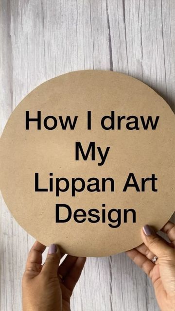 How To Draw Lippan Art Design, Lippan Art Simple Designs, Circular Lippan Art, Lippan Art Design Template, Lippan Art Material List, Small Lippan Art Circle, Lip Pan Art, Lippon Art Designs Round, Lipan Art Design