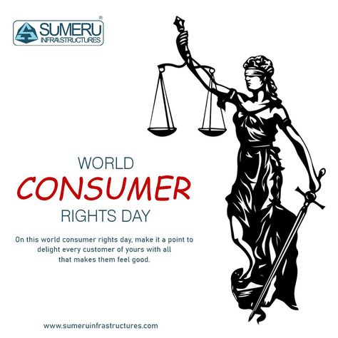 A nation can be considered as developed when each and every consumer are aware of their rights. Happy world consumer rights day #WorldConsumerRightsDay #Consumer #consumerrightsday #consumerrights #sumeru #sumeruinfrastructures #realestate Images Of Consumer Awareness, Consumer Rights Images For Project Work, Consumer Rights Poster, Consumer Awareness Poster, Consumer Responsibilities, Who Is A Consumer, Consumer Rights Images, Consumer Rights Ideas, Consumer Protection Drawings