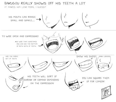 Mha Faces Expressions, Mha Mouthes, Mha How To Draw, How To Draw Bnha Style, Mha Drawing Tutorial, How To Draw In Mha Art Style, Mha Artstyle Reference, Horikoshi Art Style Guide, Mha Style Reference