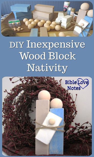 Wooden Nativity Ornaments, Simple Christian Crafts For Adults, Wooden Nativity Diy, Rustic Nativity, Christian Christmas Crafts, Advent 2023, Simple Nativity, Wooden Nativity, Diy Nativity