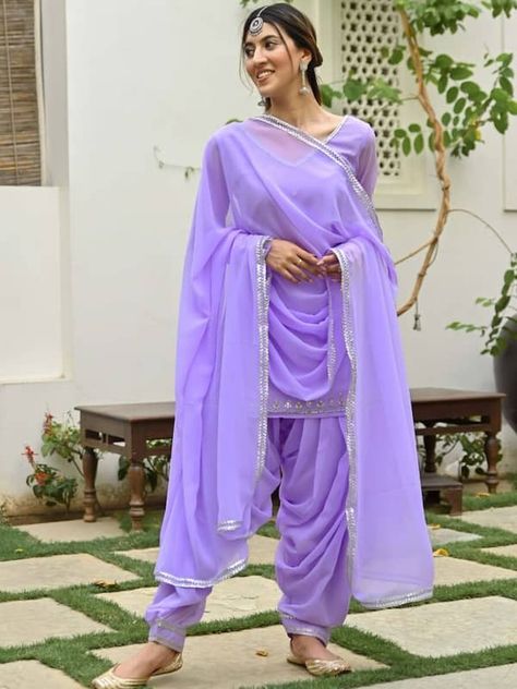 Kurta Sets For Women, The Label, Lavender, Saree, For Women