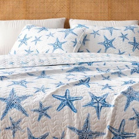 Coastal Quilt Sets, Coastal Room Decor, Coastal Quilts, Beach Room Decor, Ocean Room, Beach Themed Bedroom, Beachy Room, Coastal Room, Beach Room