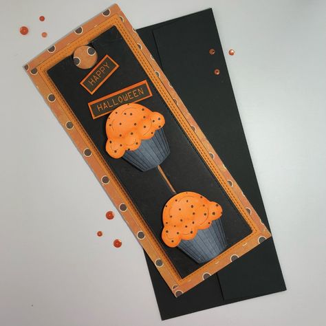 Frantic Stamper Happenings: Halloween Slimline Slider Food Stamp Card, Commercial Website, Slider Cards, Frantic Stamper, Rubber Stamping, Halloween Cards, Creative Expressions, Stamped Cards, First Names