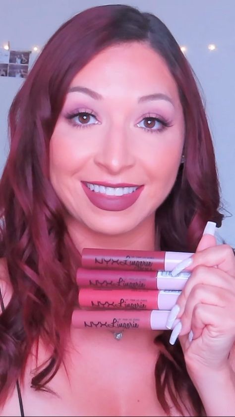 brebremarie6 on Instagram: NYX Lingerie XXL Nude Lip Swatches💋✨ @nyxcosmetics . Here are the shade names in the order that they appear 1. Turn On 2. Stripped Down… Nyx Lip Lingerie Xxl Swatches, Nyx Lingerie Xxl Swatches, Ombre Lipstick, Nyx Lip Lingerie, Nyx Lingerie, Lip Swatches, Nude Lip, Nyx Cosmetics, Nyx