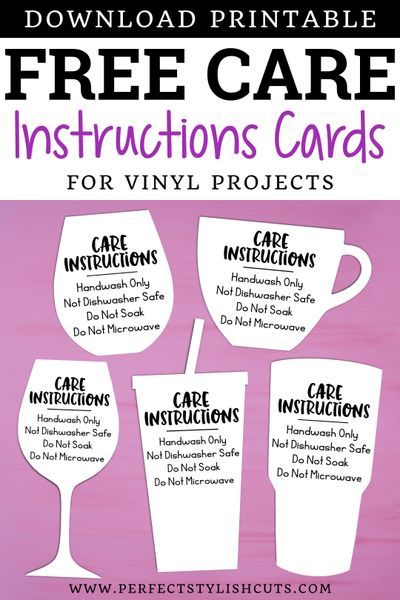 Vinyl Cup After Care, Glass Coffee Cup Cricut Ideas, Cricut Care Instructions, Care Cards For Tumblers, Cold Activated Vinyl Ideas, Vinyl Care Instruction Card, Care Instructions For Vinyl Cups, Svg For Tumblers Free, Vinyl Ideas For Cups