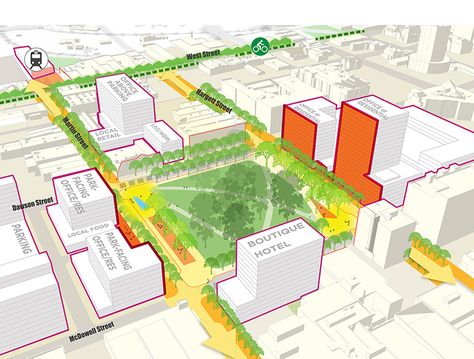 None Landscape Diagram, Presentation Techniques, Urban Design Diagram, Urban Analysis, Urban Design Graphics, Urban Design Plan, Downtown Raleigh, Site Analysis, Concept Diagram