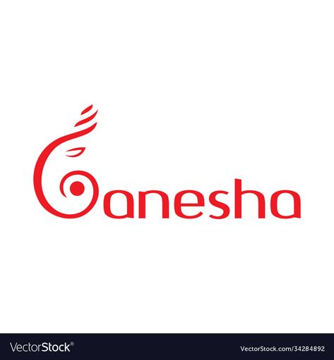 Ganesha Logo Design, Ganesh Logo Design, Ganesh Logo, Hindi Logo, S Letter Names, Ganesha Logo, Ganesh Design, Enterprise Logo, Logo Cafe