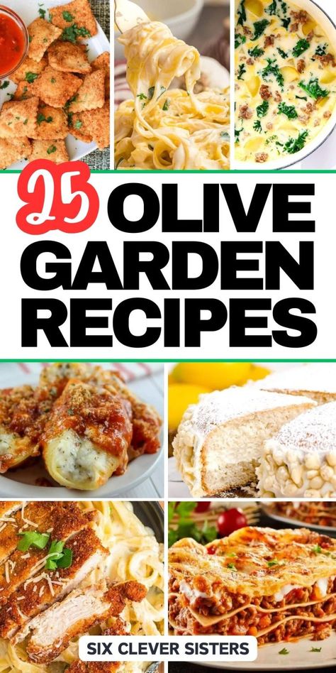 Six Clever Sisters, Chicken Piccata Olive Garden Copycat Recipe, Yard House Copycat Recipes, Olive Garden Sauce Recipe, Olive Garden Garlic Herb Sauce, Copycat Italian Restaurant Recipes, Copycat Olive Garden Chicken Alfredo, Olive Garden Tour Of Italy, Tour Of Italy Olive Garden Recipe