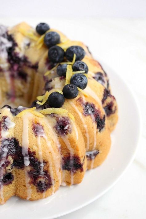 Blueberry Lemon Pound Cake on Better Homes and Gardens Delish Dish | Grandbaby-cakes.com Blueberry Lemon Pound Cake, Lemon Angel Food Cake, Blueberry Lemon Cake Recipe, Lemon Blueberry Pound Cake, Best Pound Cake Recipe, Blueberry Pound Cake, Grandbaby Cakes, Lemon Pound Cake Recipe, Biscuits Graham