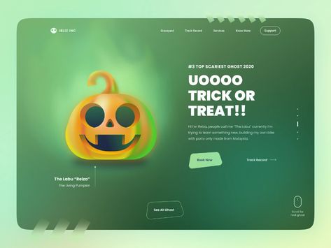 Ghost Agency - The Pumpkin - Free Illustration Kit Halloween Web Design, Marketing Dashboard, Halloween Web, Screen Cards, Portfolio Website Design, Ux Design Inspiration, Smart Kitchen, Free Illustration, Workout Apps