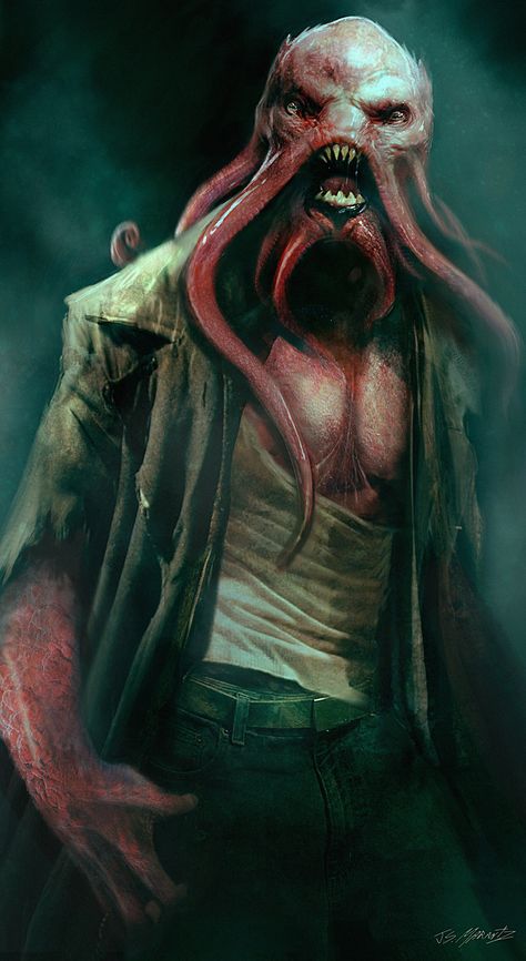 ArtStation - Grimm Season 4 Wesen Designs, Jerad Marantz Grimm Wesen, Nbc Grimm, Grimm Tv Series, Grimm Tv Show, Grimm Tv, Cthulhu Mythos, Mythological Creatures, Weird Creatures, Cthulhu