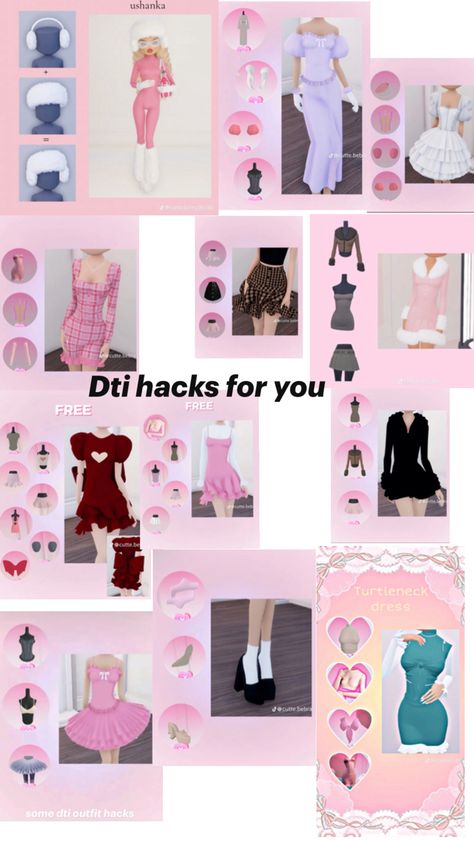 Dti hacks for those who need them💗 Dresses For Dolls, Faerie Aesthetic, Royal High Outfits Ideas Cheap, Save Outfits, Nye Outfits, Crazy Makeup, Taylor Swift Pictures, Handmade Dresses, Cotton Fabrics