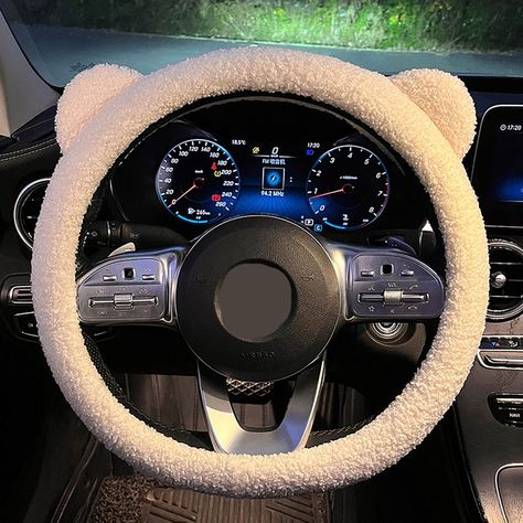 Cool Car Accessories, High End Cars, Girly Car, Cute Car Accessories, Car Steering Wheel Cover, Car Steering Wheel, Bear Ears, Sedans, Cute Teddy Bears