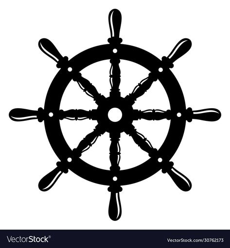 Ship Steering Wheel, Boat Steering Wheel, Ship Vector, Wheel Logo, Buddha Painting, Ship Wheel, Club Logo, Skull Design, Cricut Cut