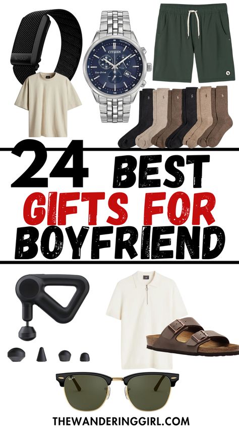 Save this pin for 24+ incredible gifts for boyfriend! If you want ideas for boyfriend birthday, anniversary, long distance, or graduation - this post will give you endless boyfriend gift ideas. Tap to read now! Anniversary Long Distance, Ideas For Boyfriend Birthday, Present For Boyfriend, Boyfriend Gift Ideas, Birthday Present For Boyfriend, Fancy Socks, Gamer Boyfriend, First Birthday Presents, Long Distance Boyfriend