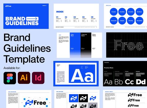 Free Brand Identity Guidelines Template :: Behance Brand Guidelines Design, Identity Guidelines, Brand Identity Guidelines, Guideline Template, Brand Guidelines Template, Branding Behance, Brand Book, Brand Style Guide, Ux Web Design