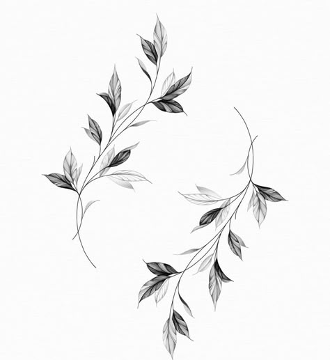 Olive Tattoo, Black Flowers Tattoo, Elements Tattoo, Epic Tattoo, Clever Tattoos, Vine Tattoos, Stomach Tattoos, Tattoo Stencil Outline, Minimalist Tattoos