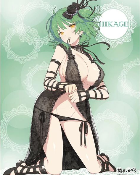 Hikage Senran Kagura, South Park Episodes, Senran Kagura, Anime Girlxgirl, Cool Anime Pictures, Anime Character Drawing, Manga Characters, Female Character Design, Green Hair