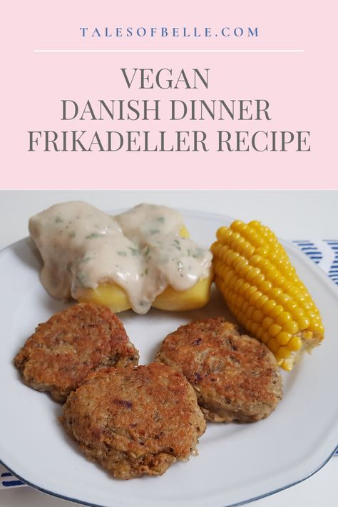 Vegan Danish Recipe, Frikadeller Recipe, Vegan Danish, Autumn Moodboard, Parsley Sauce, Nordic Food, Fried Meatballs, Savory Bites, Scandinavian Food