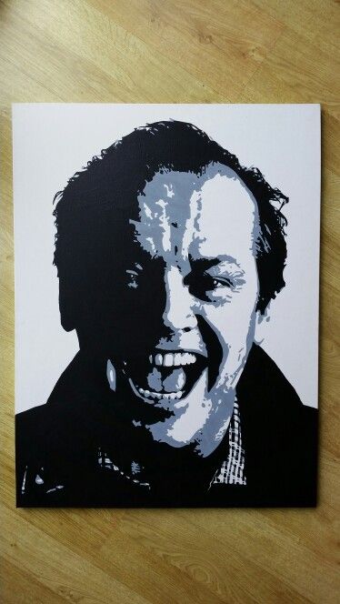 #jacknicholson #looking #crazy as #usual #popart #art #canvas #acrylic #blackandwhite #theploughshutlanger Crazy Canvas Painting, Ink Portrait, Painted Artwork, Youth Culture, Canvas Acrylic, Hand Painted Artwork, Stencil Art, Painting Art Projects, Breaking Bad